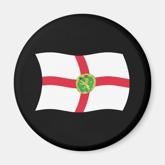 Alderney Vlag Magneet (Voorkant)