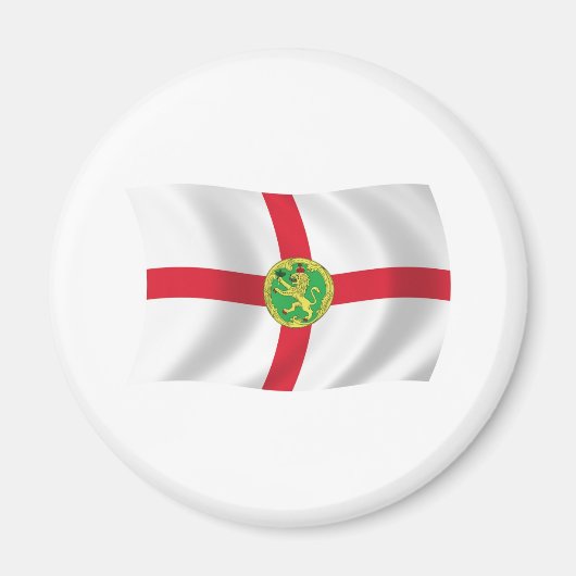 Alderney Vlag Magneet (Voorkant)