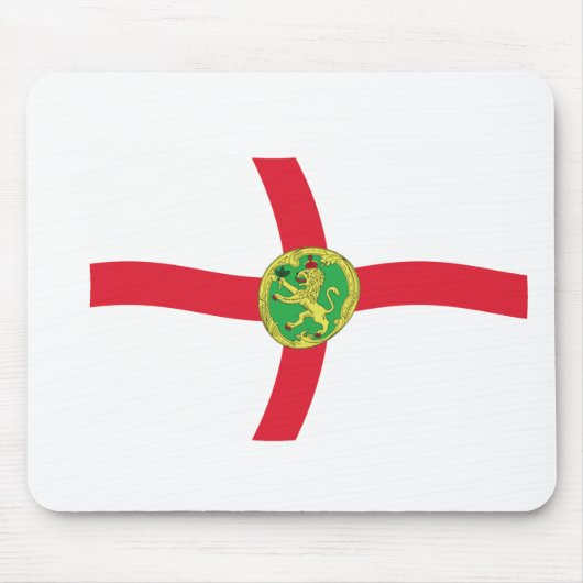 Alderney Vlag Muismat (Voorkant)