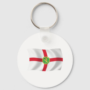 Alderney Vlag Sleutelhanger