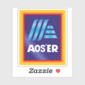 Aldi "AOS'ER" vinyl sticker (Vel)