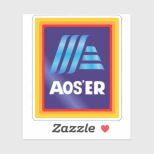 Aldi "AOS'ER" vinylsticker Sticker