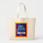 Aldi Nerd "Aos'er" tote bags Grote Tote Bag (Voorkant)