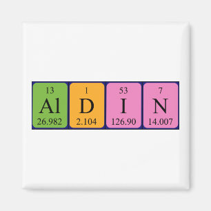 Aldin periodiek table name magnet