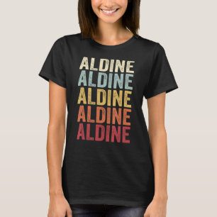 Aldine Texas Aldine TX Retro Tekst T-shirt