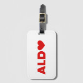 Aldo Love Bagagelabel (Voorkant (verticaal))