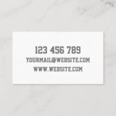 Aldo Mechanic Visitekaartje (Achterkant)