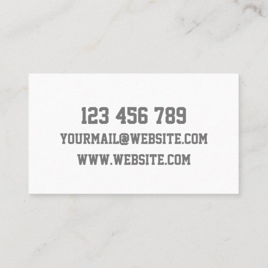 Aldo Mechanic Visitekaartje (Achterkant)