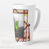 Aldo mijn Amazonepapegaai Latte Mok (Rechterhoek)