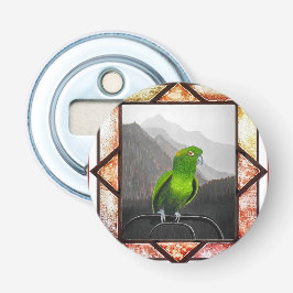 Aldo My Amazon Parrot Button Flesopener