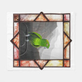 Aldo My Amazon Parrot Fleece Deken (Voorkant (Horizontaal))