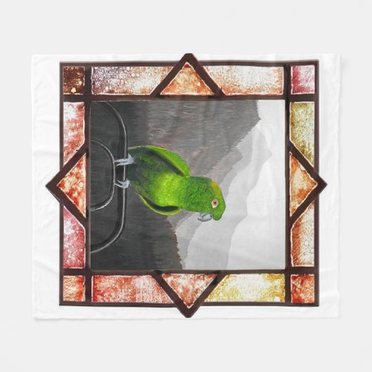 Aldo My Amazon Parrot Fleece Deken (Voorkant (Horizontaal))