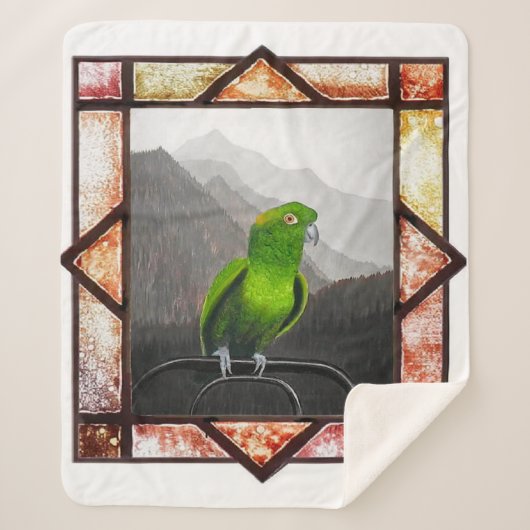 Aldo My Amazon Parrot Sherpa Deken (Voorkant)