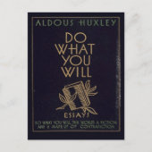 Aldous Huxley Book Briefkaart (Voorkant)