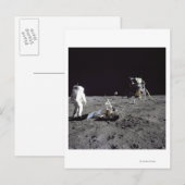 Aldrin kijkt terug op Tranquility Base Briefkaart (Voorkant / Achterkant)