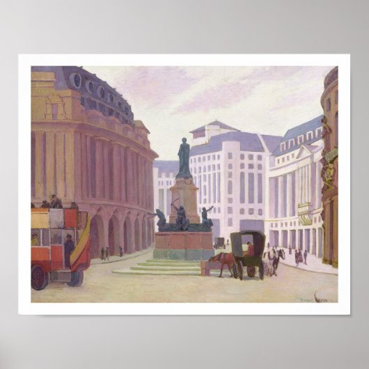 Aldwych (olie op canvas) poster (Voorkant)