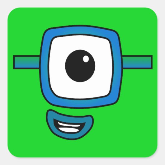 Aleξander Square Sticker (Voorkant)