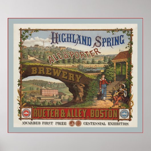Ale and Porter Brewery ~ Adverteren Poster (Voorkant)