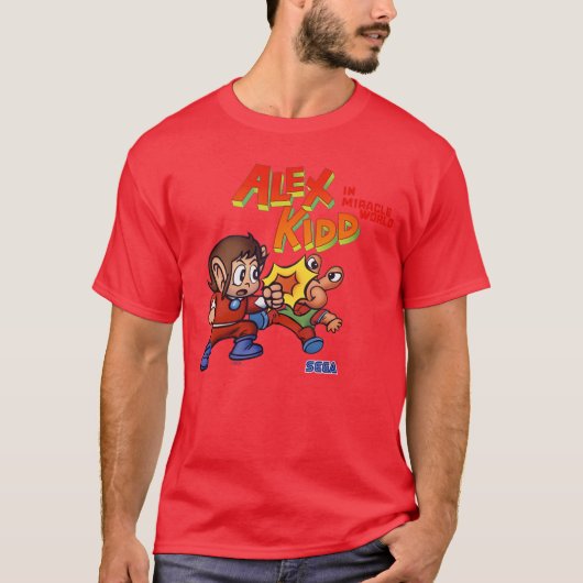 Ale Kidd vecht SEGA Master System videogame cadeau T-shirt (Voorkant)