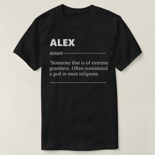 Ale Name Definition Funny Bday for Ale T-shirt (Design voorkant)