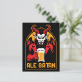 Ale Satan - Drink bier Briefkaart (Staand voorkant)