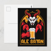 Ale Satan - Drink bier Briefkaart (Voorkant / Achterkant)