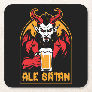 Ale Satan - Drink bier Kartonnen Onderzetters