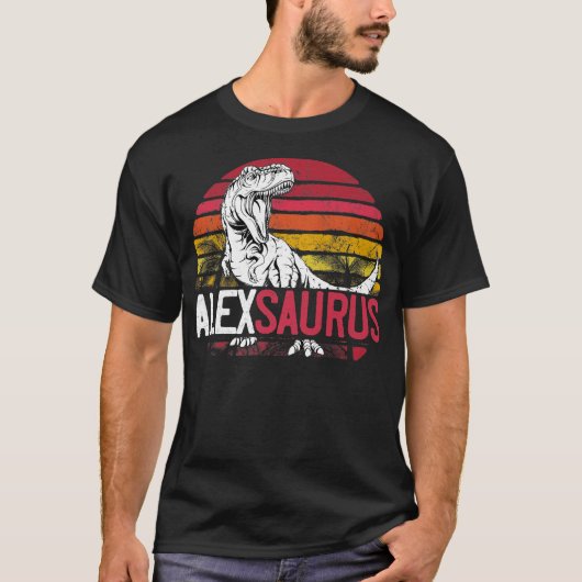Ale Saurus Personalised Dinosaur T Re Name Christm T-shirt (Voorkant)