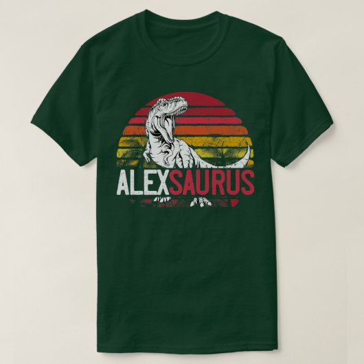 Ale Saurus Personalised Dinosaur T Re Name Christm T-shirt (Design voorkant)