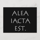 Alea Iacta Est Briefkaart (Voorkant)