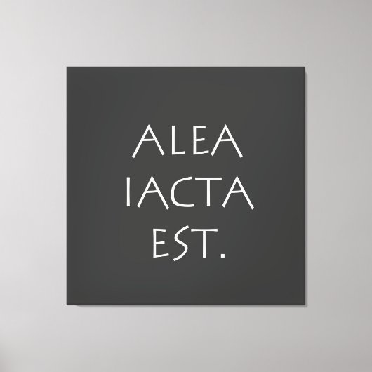 Alea Iacta Est Canvas Afdruk (Voorkant)