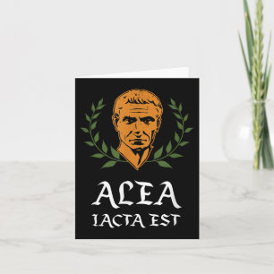 Alea Iacta Est - De dobbelsteen is gegoten Latijn  Kaart