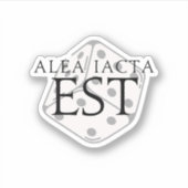 Alea Iacta Est (de Sticker is gegoten) (Voorkant)