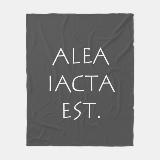 Alea Iacta Est Fleece Deken (Voorkant)