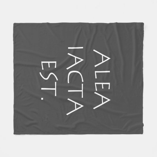 Alea Iacta Est Fleece Deken (Voorkant (Horizontaal))