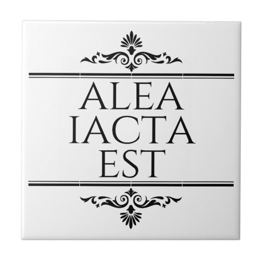 Alea Iacta Est Tegeltje (Voorkant)