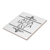 Alea Iacta Est Tegeltje (Zijkant)