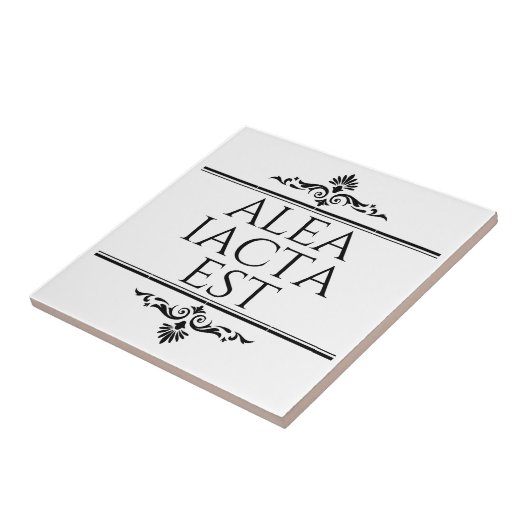 Alea Iacta Est Tegeltje (Zijkant)
