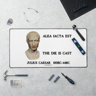 Alea Iacta legt de Die af van Julius Caesar Qte Bureaumat