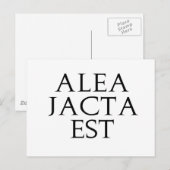 Alea Jacta Est Briefkaart (Voorkant / Achterkant)