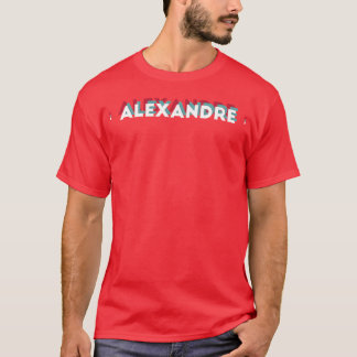 Aleandre Naam Grappige Naam Aleandre 80s thema T-shirt