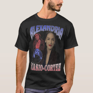 Aleandria OcasioCortez Vintage Rap Bootleg Style T-shirt