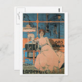 Aleardo Villa - Gas Aerogeno - Poster van 1902 Briefkaart (Voorkant / Achterkant)