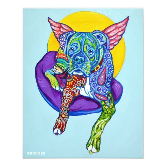Alebrijes Boxer 16x20" Foto Afdruk (Voorkant)