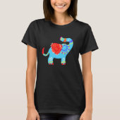 Alebrijes Fantasy Figure Animal Sculpture Elephant T-shirt (Voorkant)