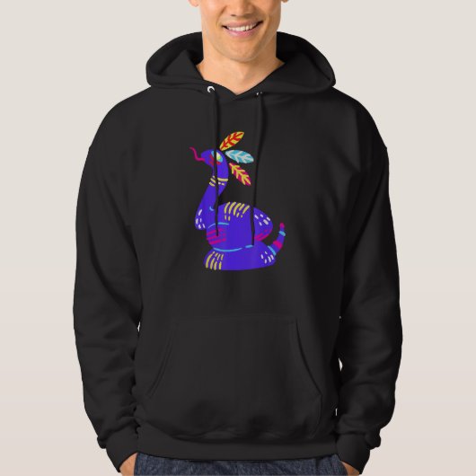 Alebrijes Fantasy Figure Animal Sculpture Snake Hoodie (Voorkant)