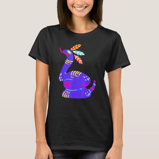 Alebrijes Fantasy Figure Animal Sculpture Snake T-shirt (Voorkant)