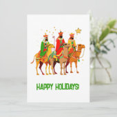 Alebrijes Volkskunst Drie Koningen Aanpasbaar Feestdagenkaart (Staand voorkant)