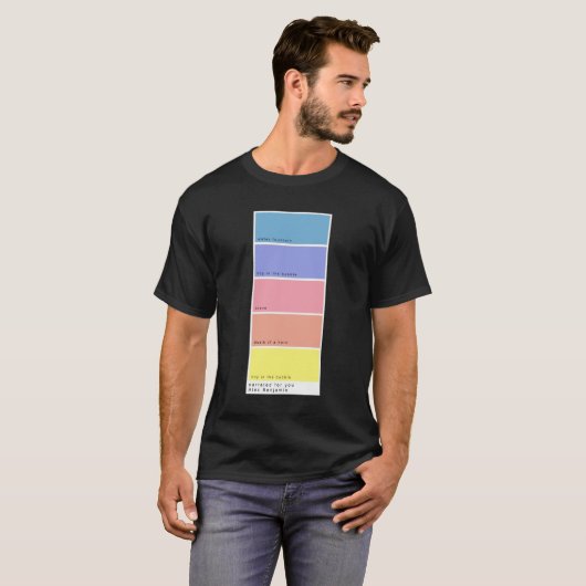 Alec Benjamin Color T-shirt (Voorkant volledig)