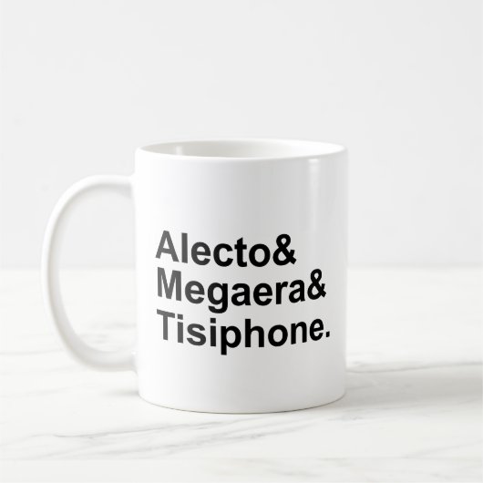 Alecto Megaera Tisiphone | Grieks Muizen Koffiemok (Links)
